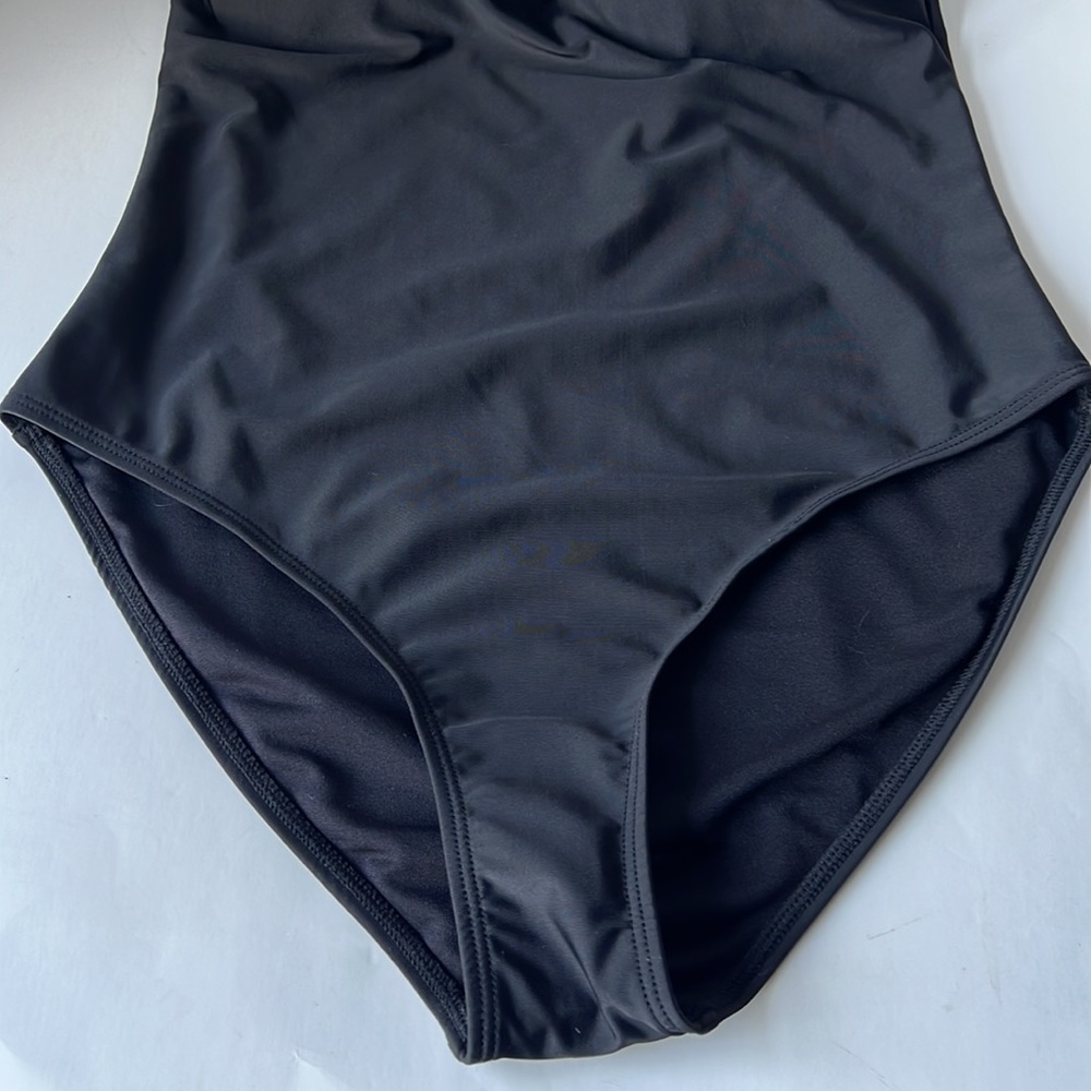 Nine West Women Swimsuit Black One Piece One Shoulder New Large - Picture 5 of 14